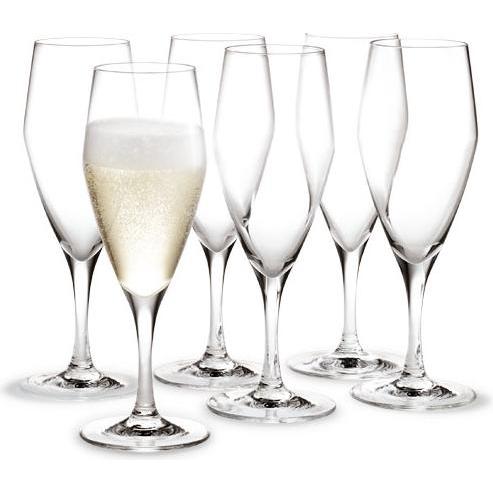 Holmegaard Perfection Champagnerglas, Weingläser, Transparent