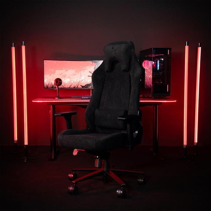 Actual product image Arozzi Gaming Stuhl Vernazza Pure Black SoftFabric
