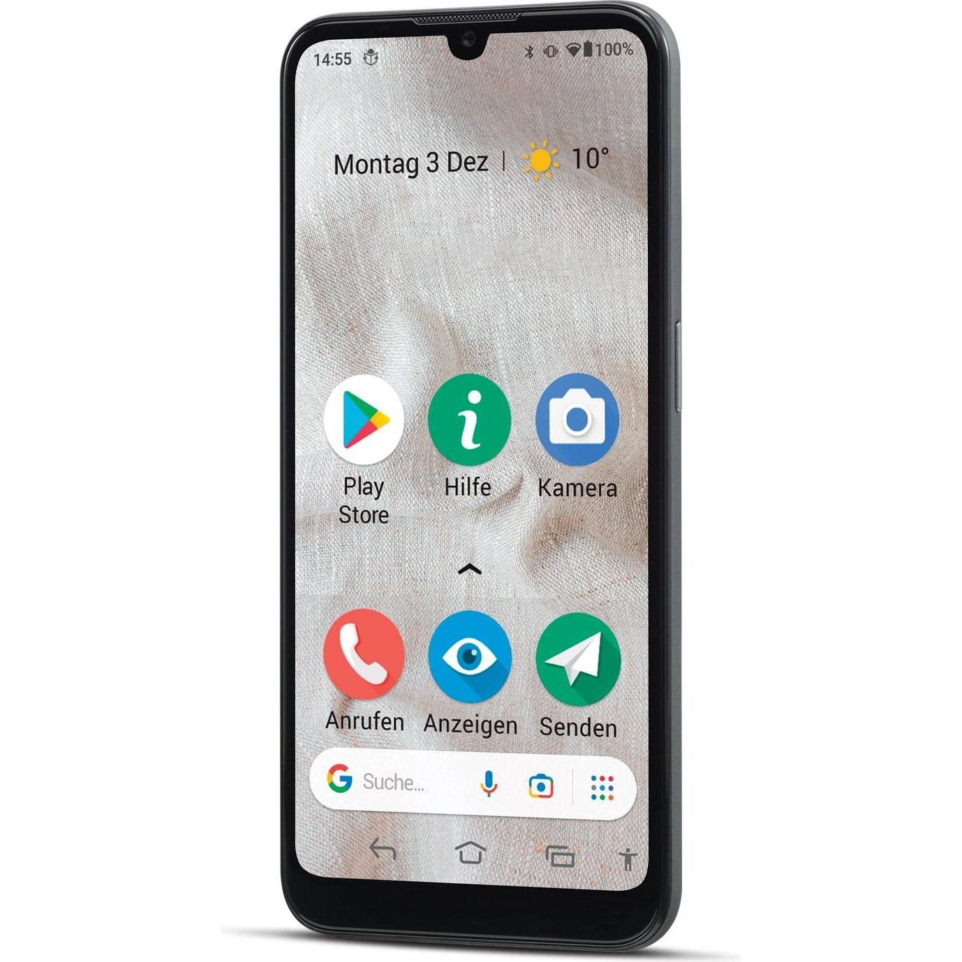 Doro 8100 (32 GB, Grau, Grey, 6", Single SIM, 13 Mpx, 4G), Smartphone, Grau