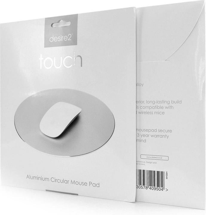 Productafbeelding Desire2 Mauspad Premium Aluminium rund Silber