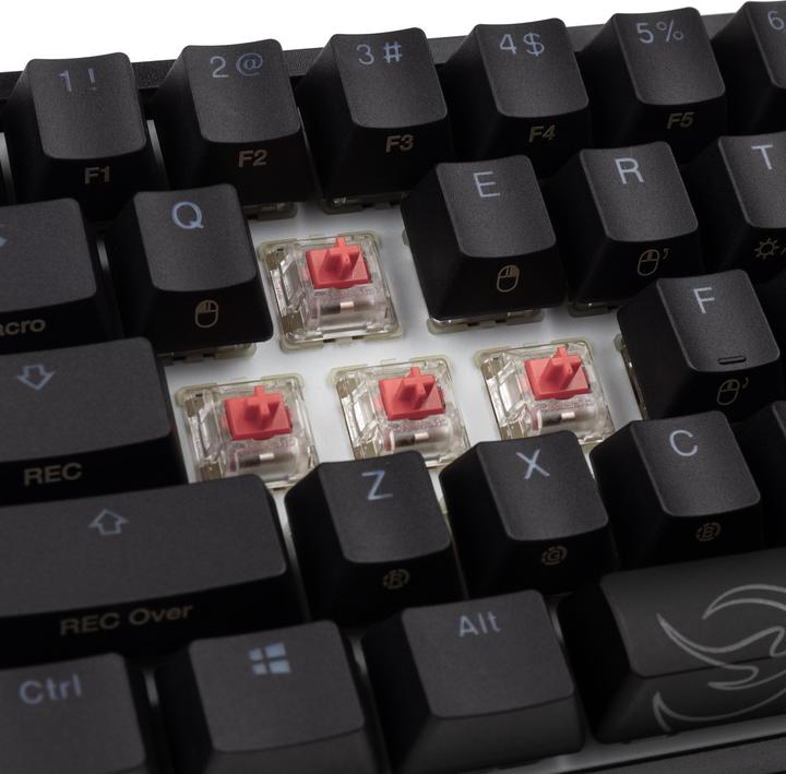 Image du produit Ducky One 2 Pro Mini Clavier de jeu, RGB LED - Cherry Silent Red (US) (US, Filaire)