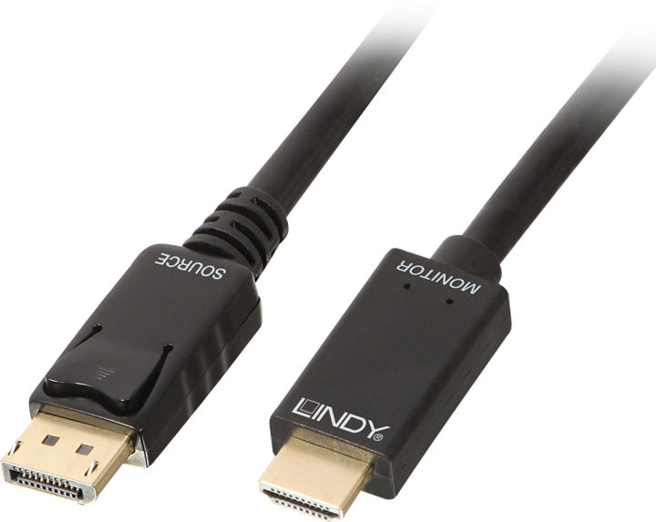 Produktbild Lindy DisplayPort — HDMI (Typ A) (0.50 m, HDMI, DisplayPort)
