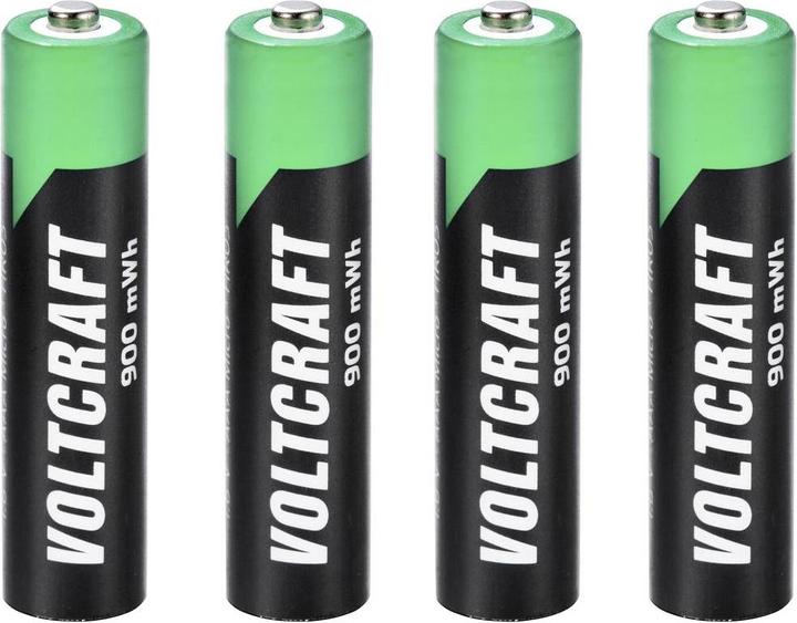 Actual product image Voltcraft HR03 Micro (AAA) rechargeable battery NiZn 550 mAh 1.6 V 1 pc. (4 pcs., AAA, 550 mAh)