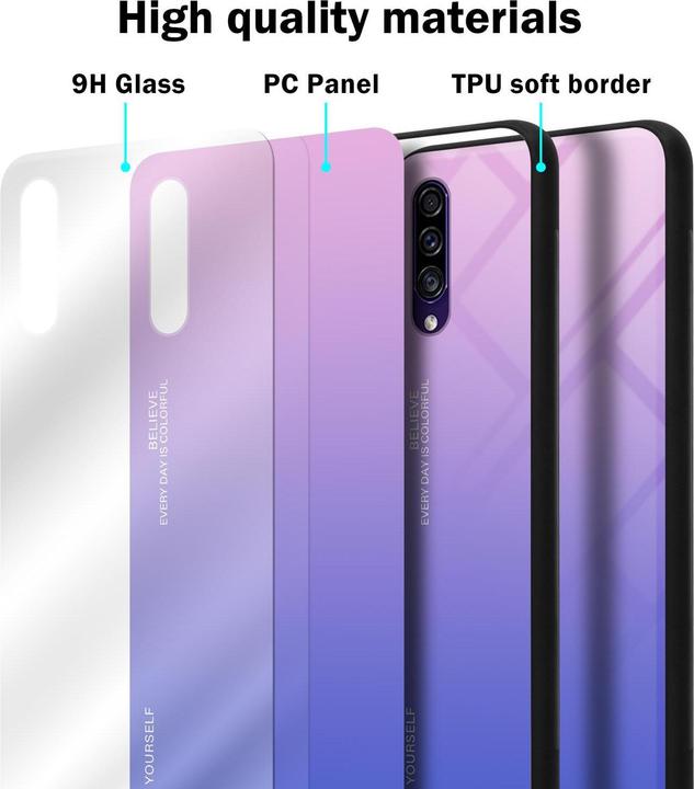 Produktbild Cadorabo TPU 2 Farben Glas Cover (Samsung Galaxy A30s, Samsung Galaxy A50s)