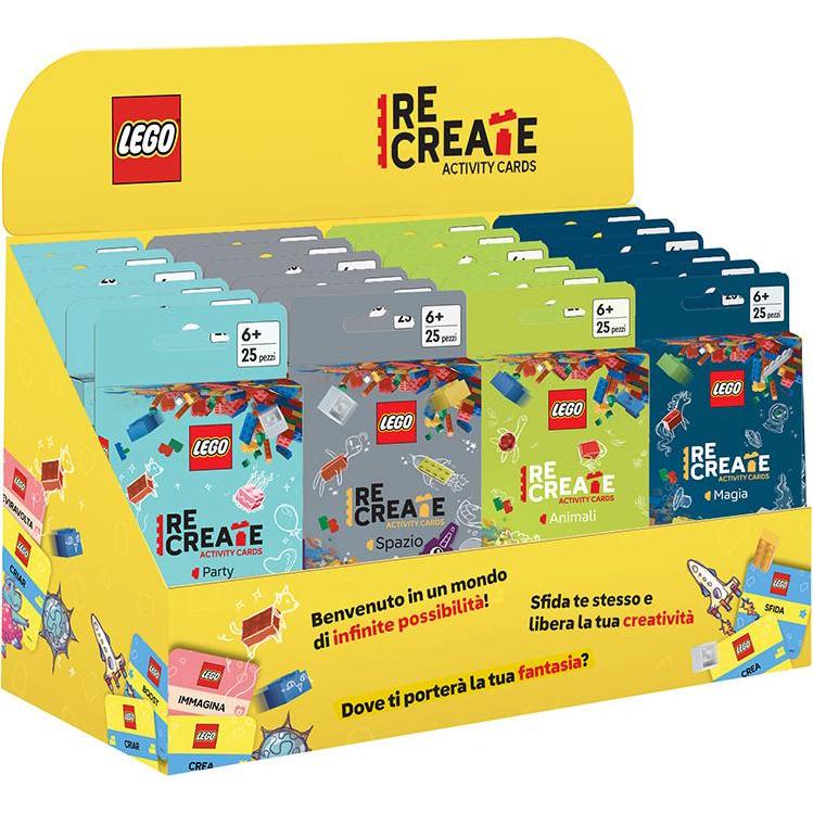 LEGO, Portagiochi, Espositore Da Banco Vuoto ReCreate Activity Cards S1