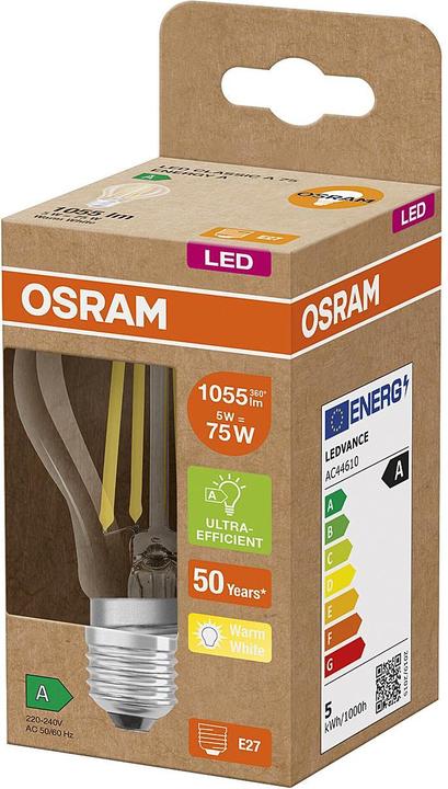 Produktbild Osram Classic A (E27, 5 W, 1055 lm, 1 x, A)