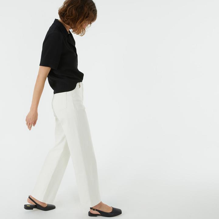 Produktbild La Redoute Collections Kurzärmelige Bluse mit Reverskragen (50)