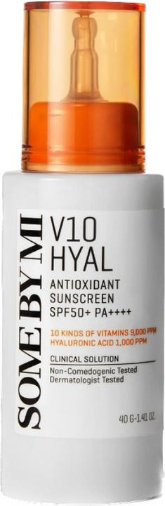 Immagine prodotto Some By Mi (SOMEBYMI) V10 Acido Ialuronico Protezione Solare Antiossidante 40g SPF50 PA (Crema solare, SPF 50, 40 ml)