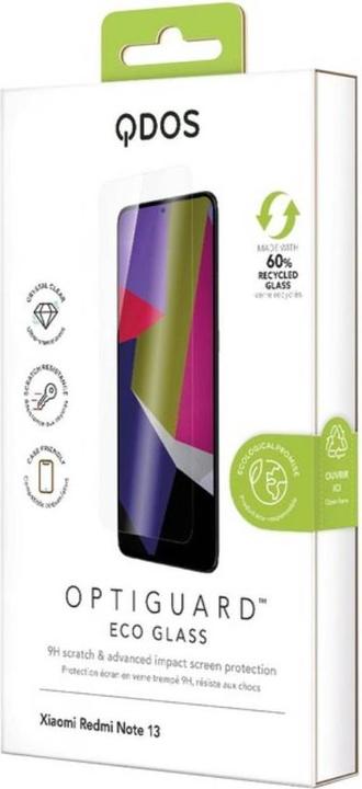 Image du produit QDOS Verre Optiguard Eco Glass Transparent Xiaomi Redmi Note 13 (1 pcs, Xiaomi Redmi Note 13)