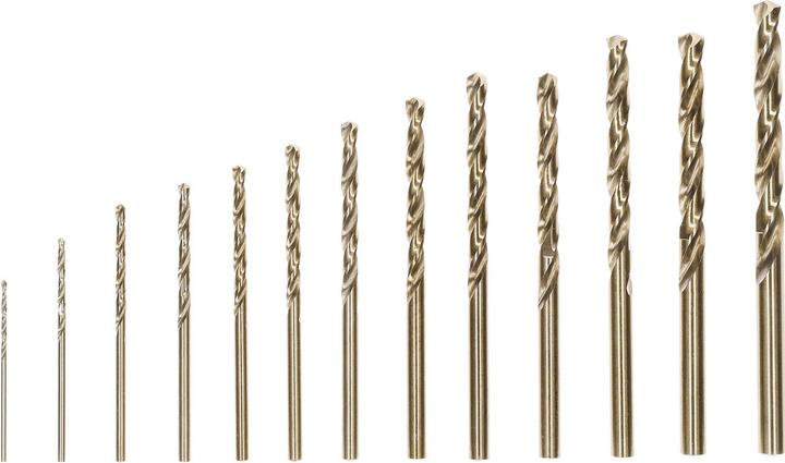 Produktbild Bosch Professional Zubehör PRO Stainless Steel HSS-Co Spiralbohrer-Set, 13-tlg. (1.5 mm, 2 mm, 2.5 mm, 3 mm, 3.2 mm, 3.5 mm, 4 mm, 4.5 mm, 4.8 mm, 5 mm, 5.5 mm, 6 mm, 6.5 mm)