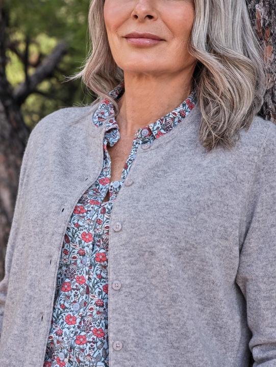 Produktbild Woolovers Strickjacke Rundhalsausschnitt Kaschmir Klassisch (M)