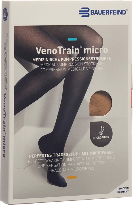 Veno Train MICRO A-G KKL2 L normal/long offene Fussspitze caramel Haftband Noppen (L)