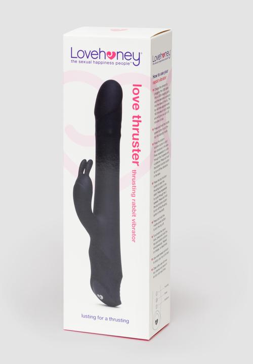 Actual product image Lovehoney Love Thruster Rechargeable rabbit vibrator with thrusting function