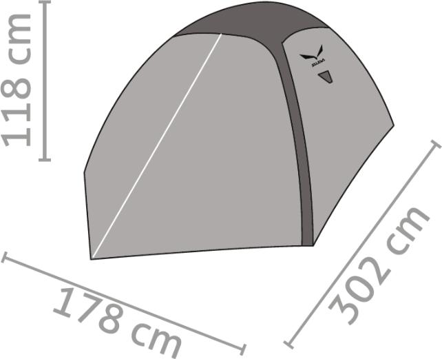 Actual product image Salewa Atlas (Dome tent, 3 kg, 3 persons)