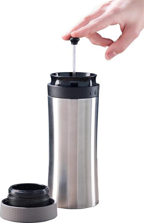 Immagine prodotto Rosenstein & Söhne Tazza termica 2in1 in acciaio inossidabile con sistema French press (0.48 l)