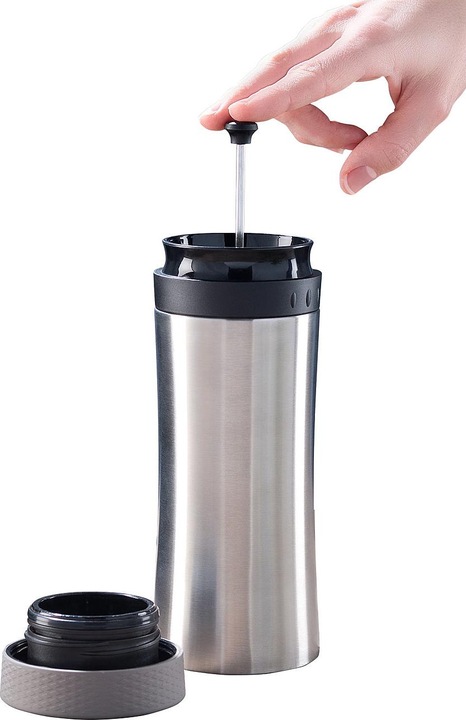 Immagine prodotto Rosenstein & Söhne Tazza termica 2in1 in acciaio inossidabile con sistema French press (0.48 l)