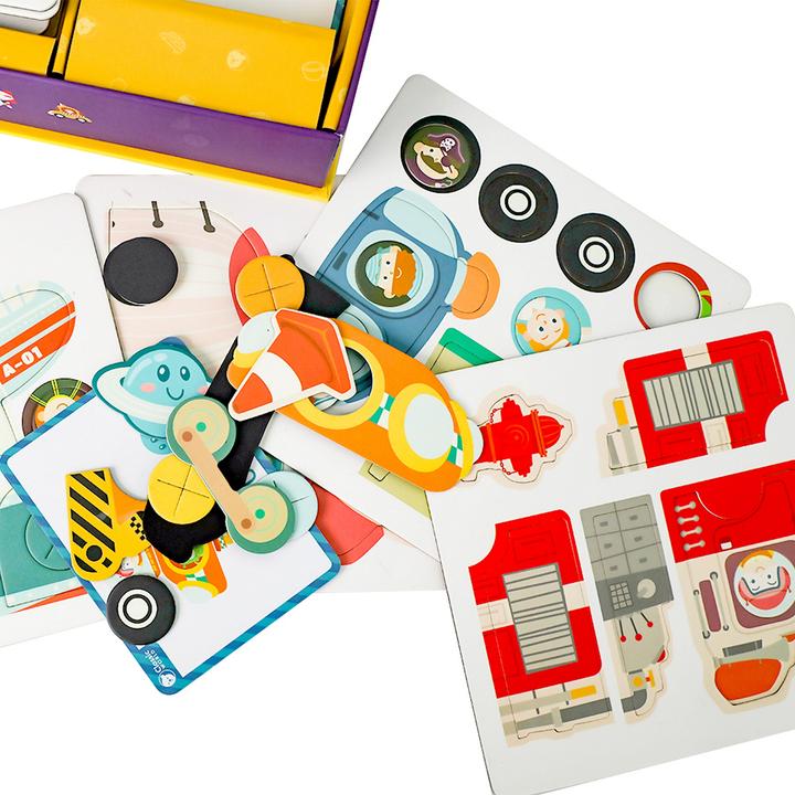 Immagine prodotto Classic World Puzzeldoos Magneet - Verkeer