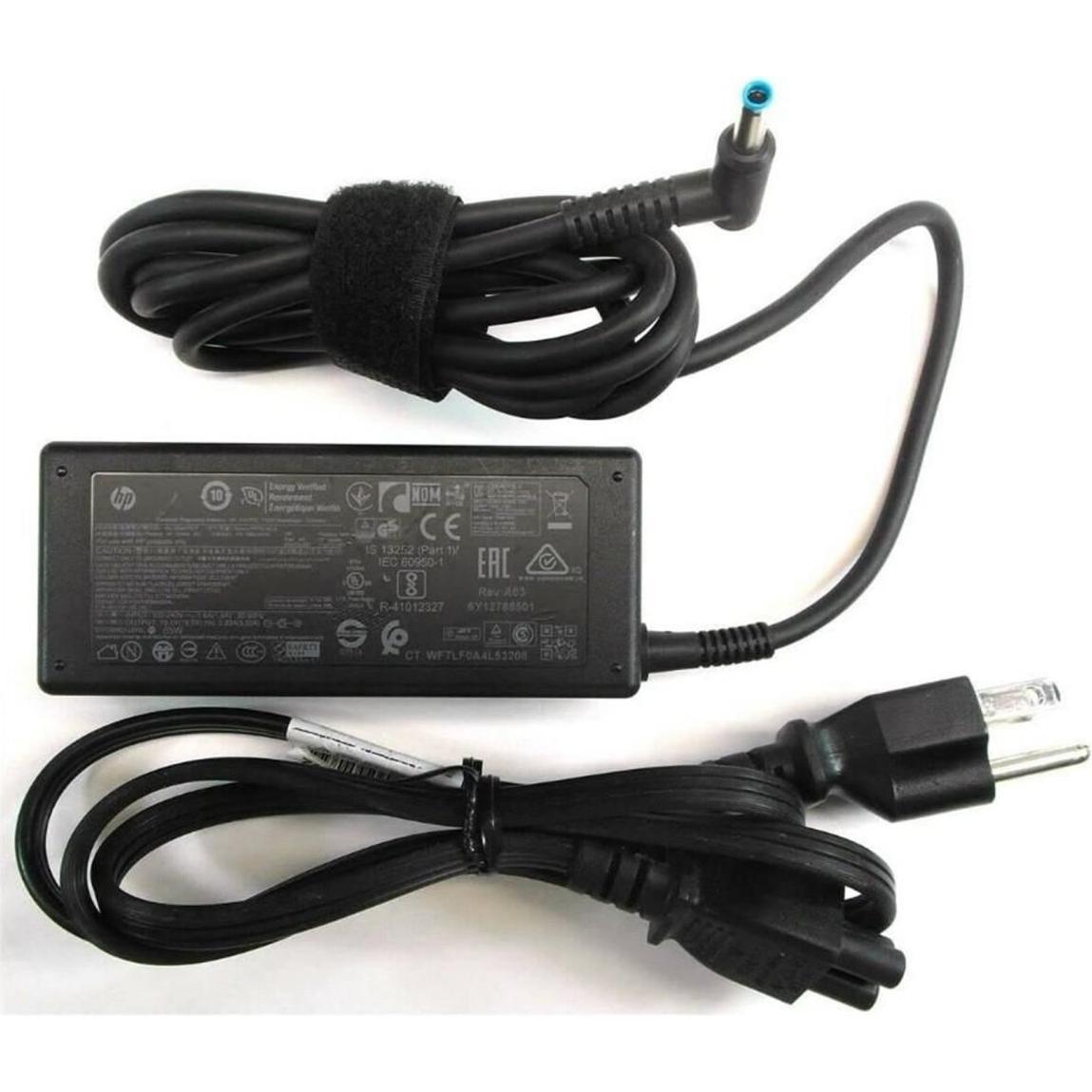 HP AC Adapter 65W Smart (65 W), Notebook Netzteil, Schwarz
