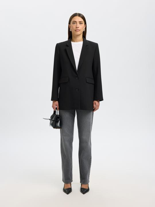 Image du produit Selected Femme Long blazer à une rangée de boutons (40)