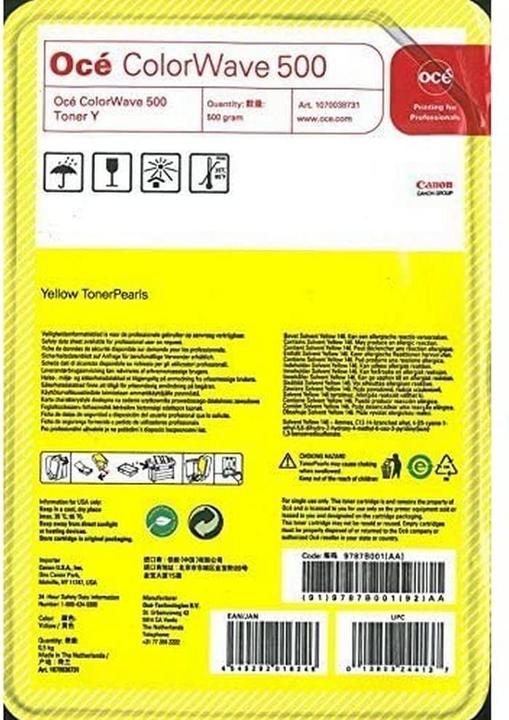 Image du produit Oce Toner CW 500 Yellow Jaune (1070038731) (Y)