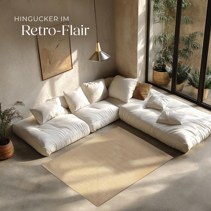 Produktbild tectake Geflochtener Teppich (170 x 120 x 0.5 cm)