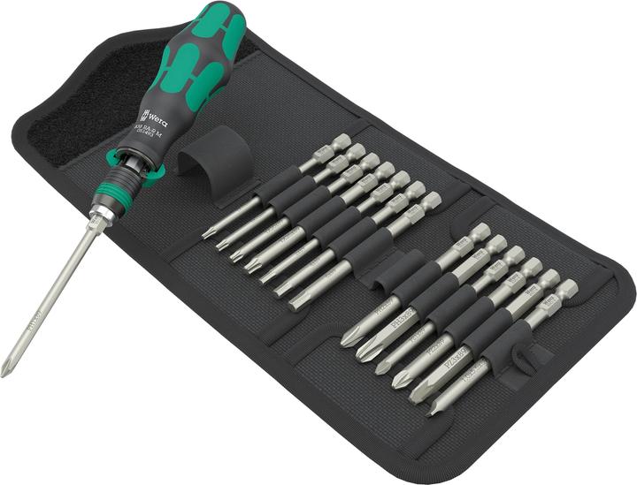 Produktbild Wera Kraftform Kompakt 838 RA-R M Set 1 (Pozidriv-Kreuzschlitz (PZ), Phillipps-Kreuzschlitz (PH), Innensechskant, Pin-torx, Schlitz)