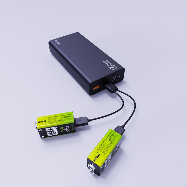 Actual product image Verico Loop Energy (2 pcs., 9V Block, 500 mAh)