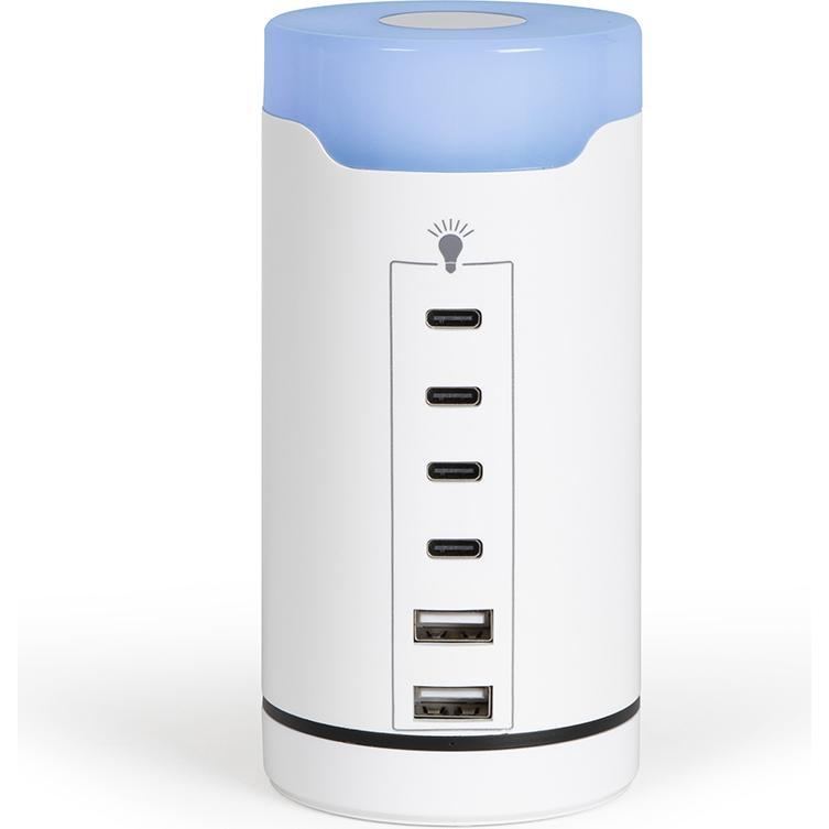 Livoo USB- und Typ-C-Ladestation (40 W), Powerbank, Weiss