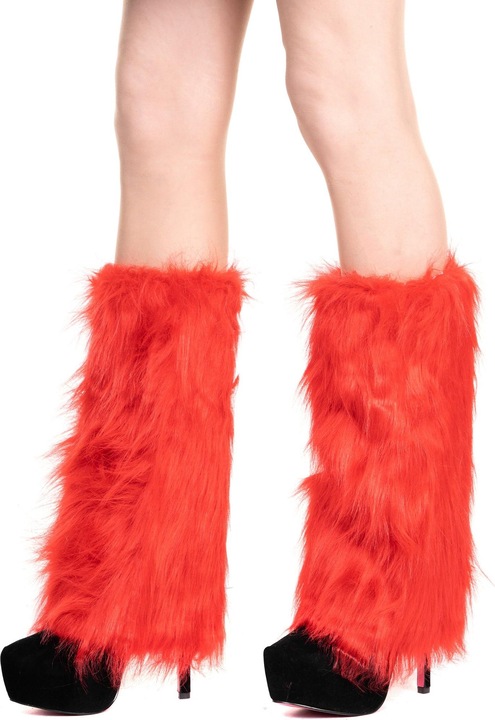 Produktbild Leg Avenue Rote Beinstulpen Fellstulpen für Fasching und Halloween