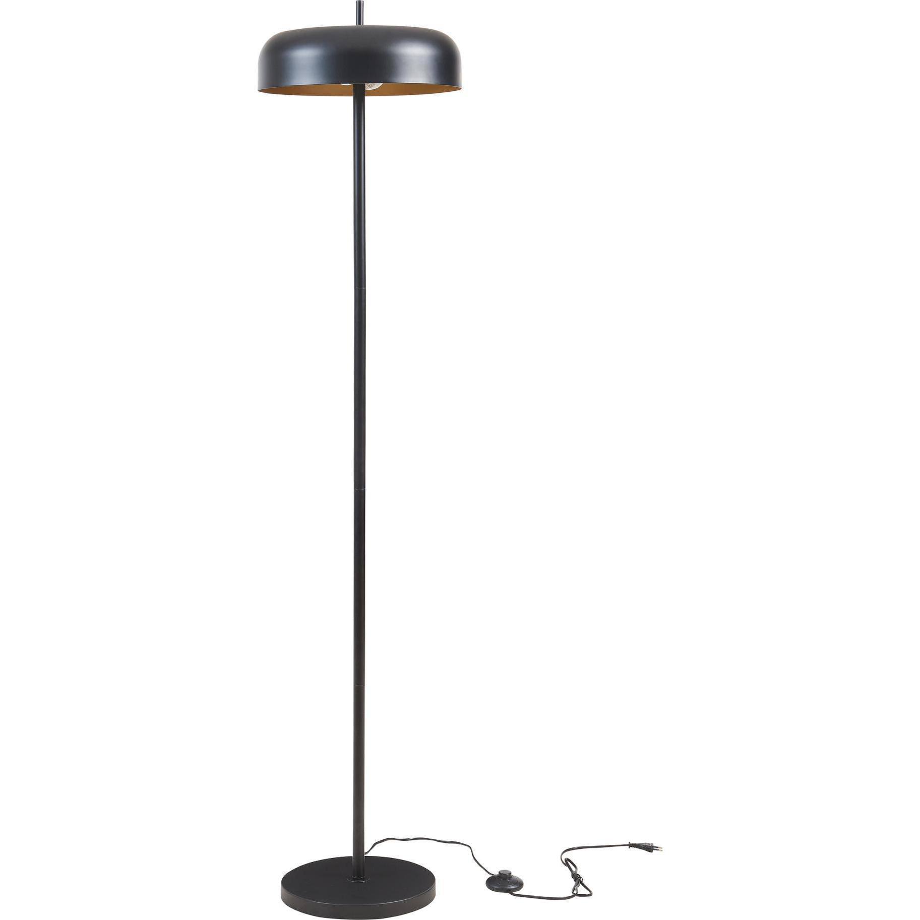 Lux.Pro, Stehlampe, Stehleuchte Barton 2-flammig Metall 159 cm Schwarz (E27)