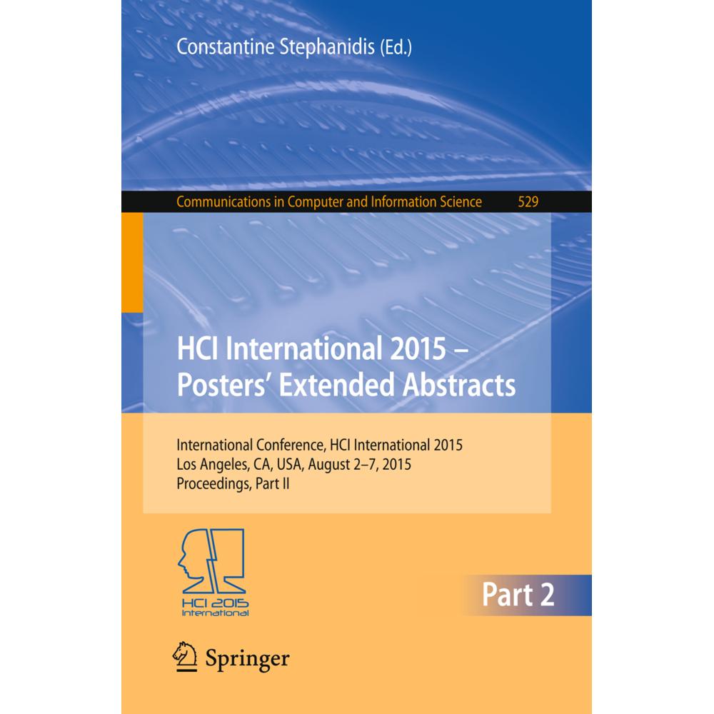 HCI International 2015 - Posters' Extended Abstracts, Fachbücher von Constantine Stephanidis