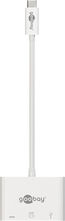Immagine prodotto Goobay USB-C™ Multiport Adapter HDMI, bianco, 0,15 m (USB-C, 3 porte)