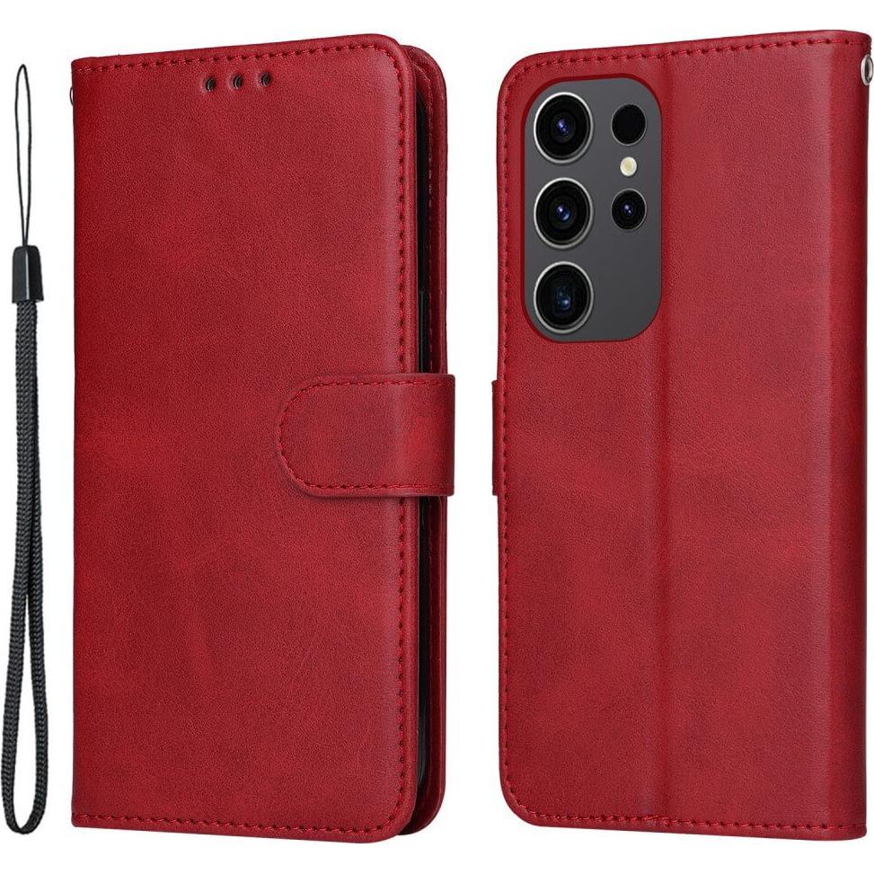 Cover-Discount Premium Handyhülle Etui rot (Samsung Galaxy S24 Ultra), Smartphone Hülle, Rot