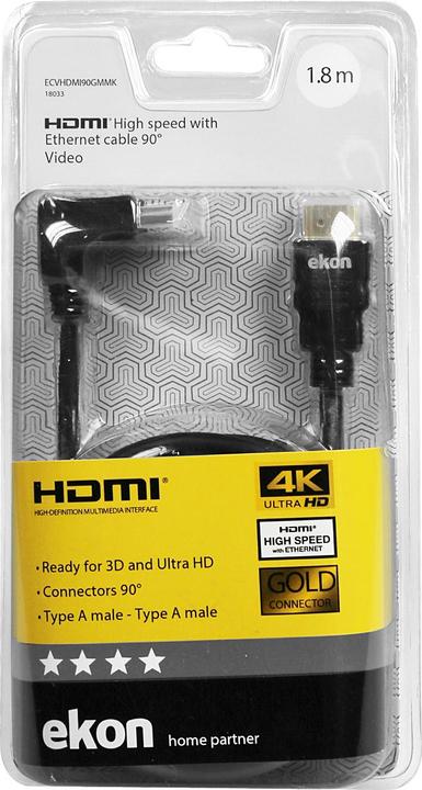 Produktbild Ekon HDMI (Typ A) — HDMI (Typ A) (1.80 m)