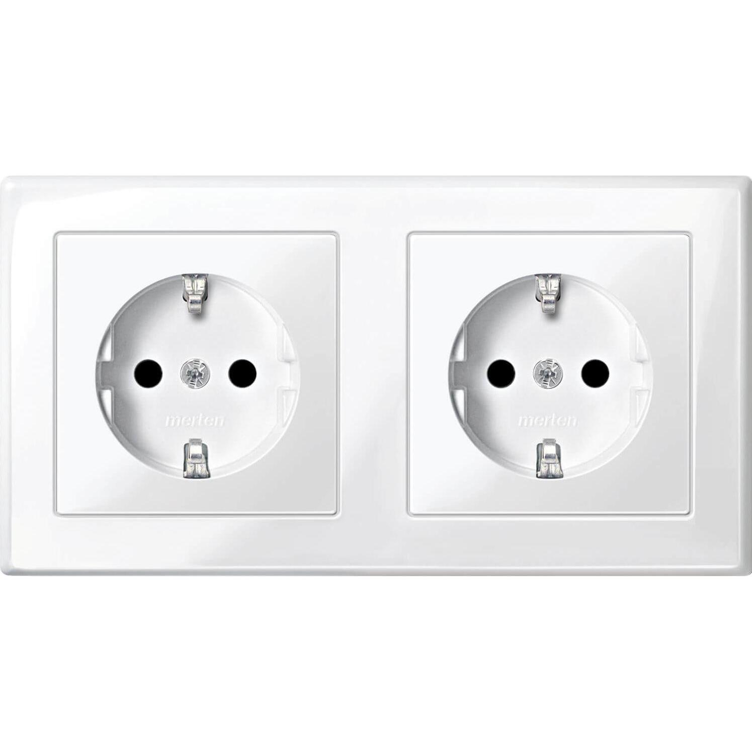 Merten, Steckdose, MEG2328-1419 Steckdose CEE 7/3 Weiss