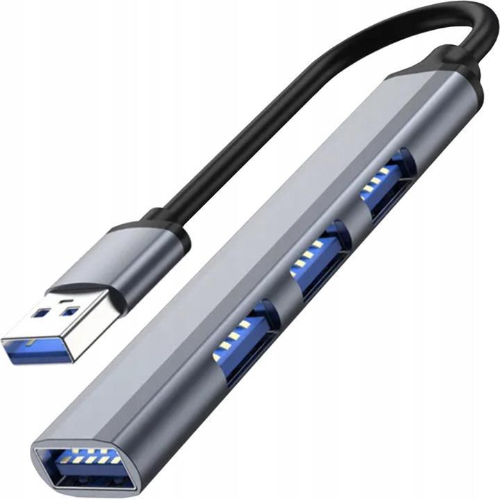 Immagine prodotto JTI Hub USB a 4 porte - alluminio (USB-C, 4 Porti)
