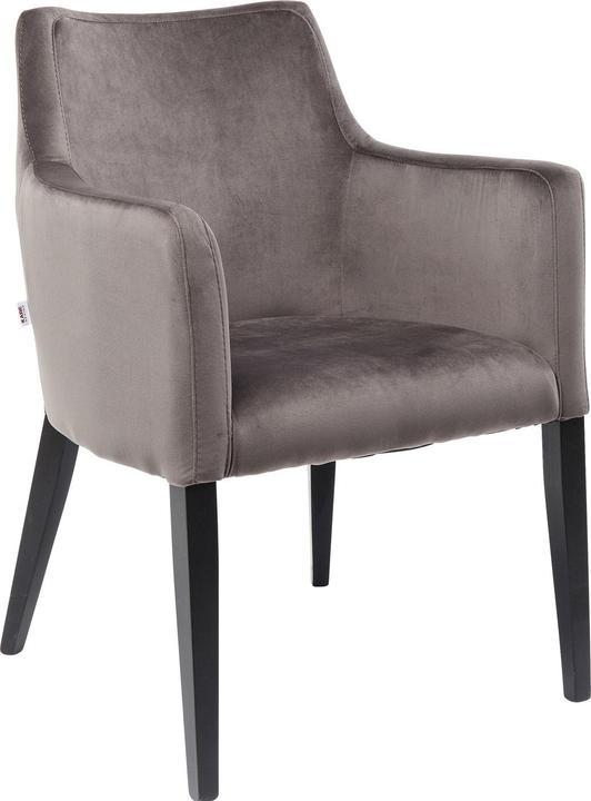 Produktbild Kare Design Armlehnstuhl Black Mode Velvet Grau