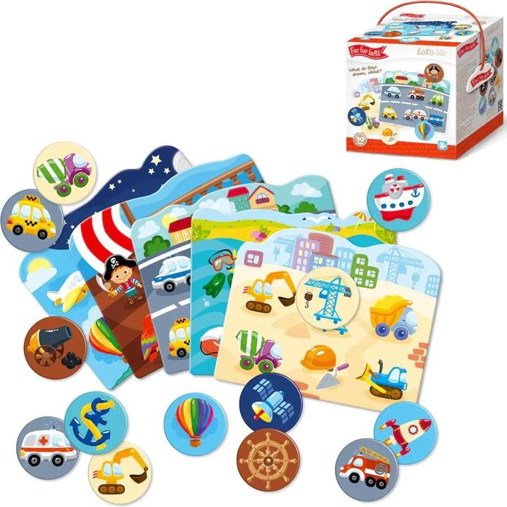 Actual product image Montessori LOTTO - what are dreaming boys about? ® by Far far land