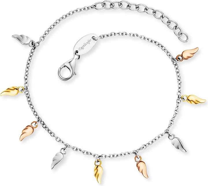Immagine prodotto Engelsrufer Bracciale Ali Volanti Tricolore (20 cm, Argento 925)