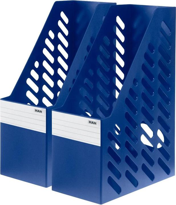 Actual product image Han 2 magazine file Klassik XXL 1603-14 blue plastic, DIN C4 (C4)