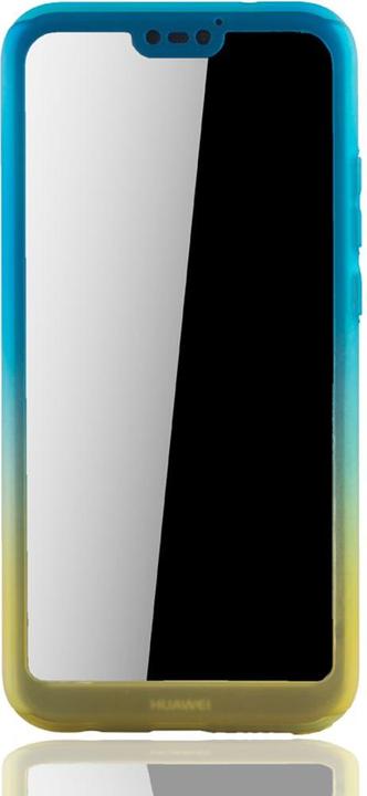 Produktbild König Design Hülle Handy Schutz für Huawei P20 Lite Full Case Cover Displayschutz Bumper Gelb (Huawei P20 Lite)