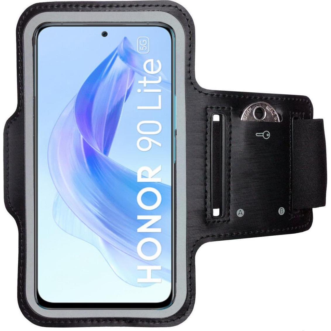 CoverKingz Sportarmband für Honor 90 Lite, Smartphone Sportarmband, Schwarz