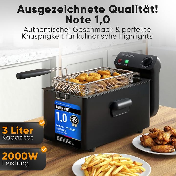 Produktbild BlockX Friteuse PC FR 1325 mit Kaltzone & Spritzschutz