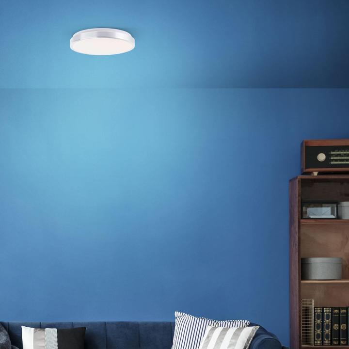 Actual product image Brelight Livius LED wall and ceiling light 33cm nickel/aluminium/white (2400 lm)