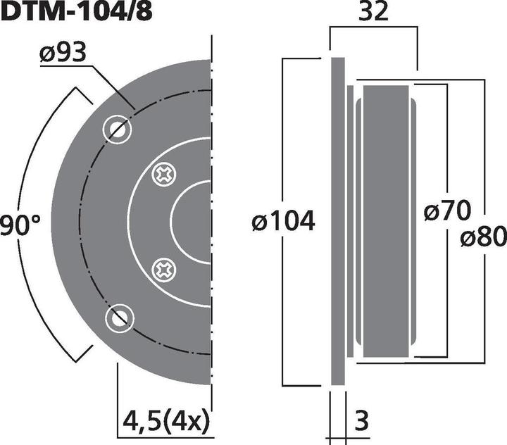 Immagine prodotto Monacor HiFiDomeTweeter (1 pz.)
