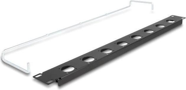 Produktbild Delock 19? D-Typ Patchpanel mit Entlastungsschiene 8 Port 1 HE schwarz