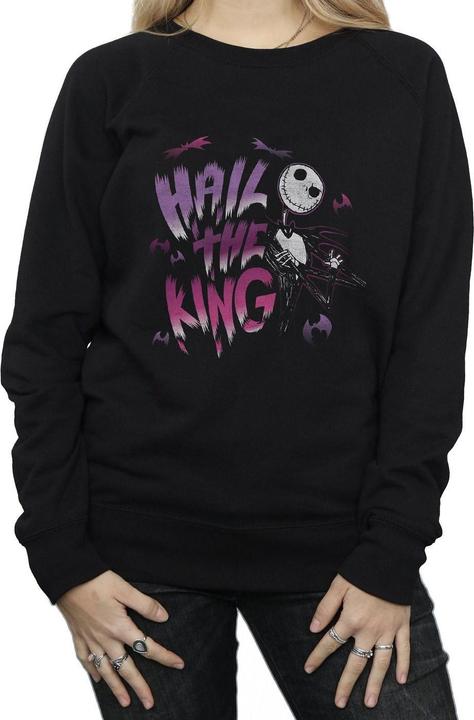 Actual product image Disney Womens/Ladies Nightmare Before Christmas Hail The King Sweatshirt (L)