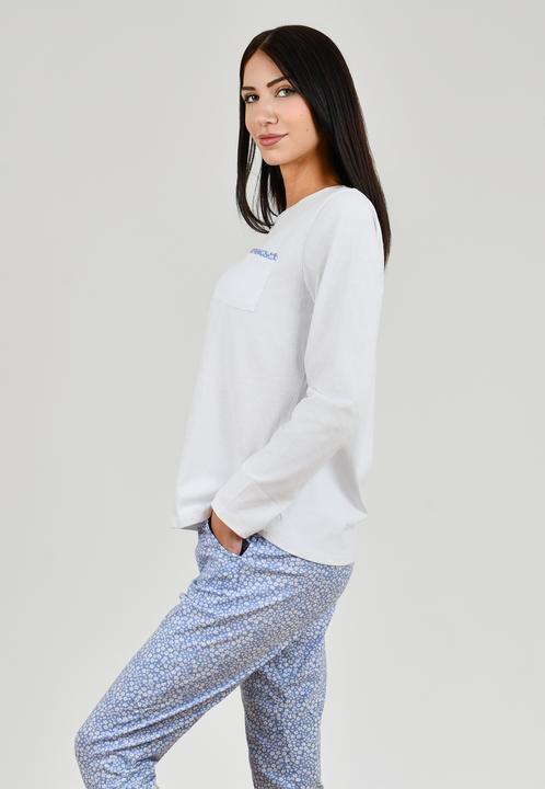Image du produit Maxte Klassisches langärmeliges Pyjama-Set aus Baumwolle (XL)