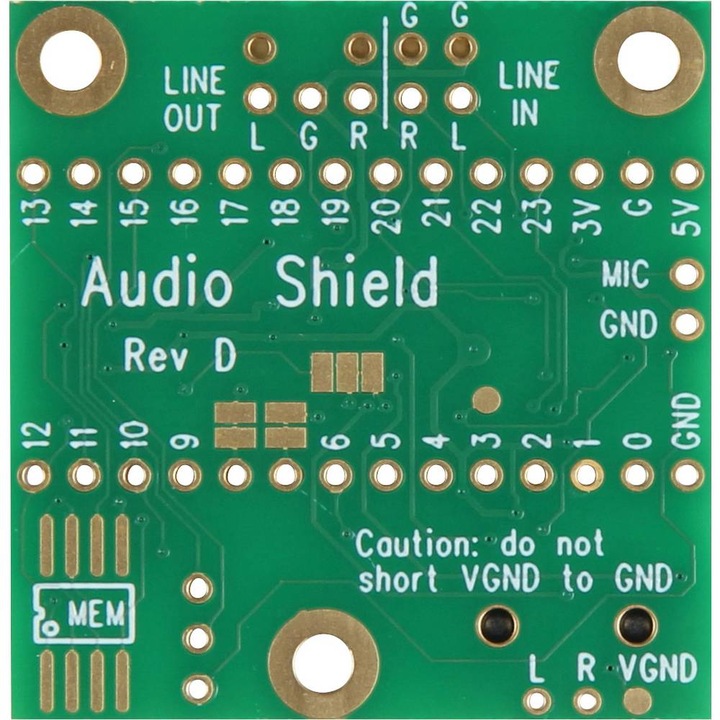 Actual product image Joy-it Joy it expansion board audio board for Teensy 4.0