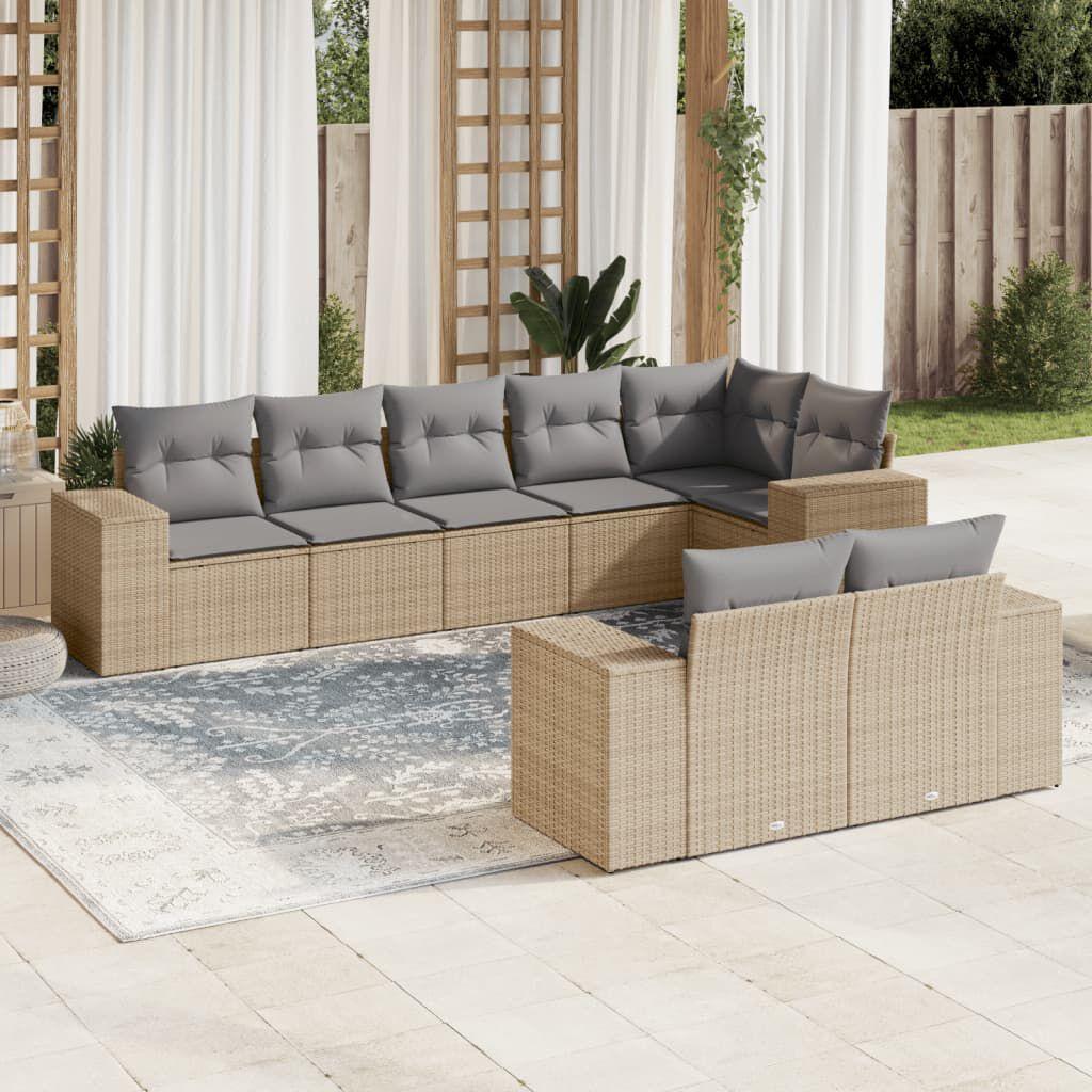 Thumbnail - VidaXL, Gartenlounge, 10-tlg. Garten-Lounge-Set mit Kissen